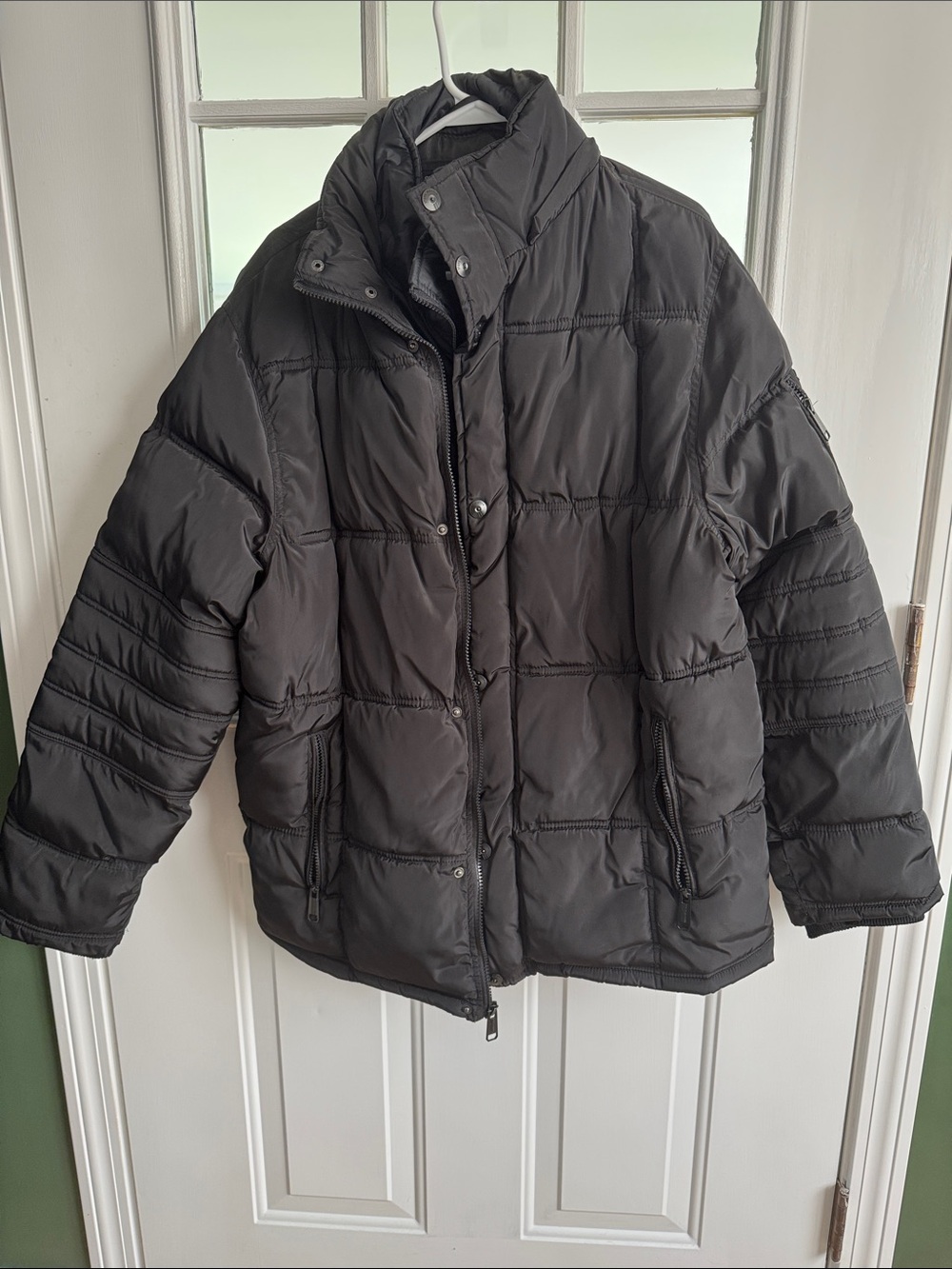Steve Madden Black Quilted Puffer Jacket
